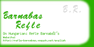 barnabas refle business card